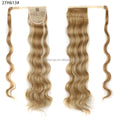 WP29 24" High Quality Heat Resistant Fiber 24inch Invisible Wrap Around Magic Paste Ponytail Hair Ponytail Extension
