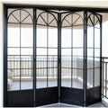 Retro America Style Sound Absorbing Aluminum Accordion Folding Door for Commercial School Auditorium