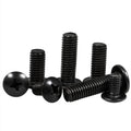 M2 M2.5 M3 M3.5 M4 M5 M6 M8 Black Oxide Coated Mushroom Head Bolt Phillips Truss Head Machine Screws
