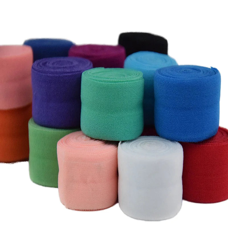 Wholesale Custom Ultra-Thin Elastic Band Folding Shoelaces Waistband Various Colors Made Spandex Shoes Bags Home Textiles
