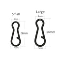 Matt Black Steel Fishing Quick Release Clips Carp Fishing Speed Link Clips Quick Change Clip