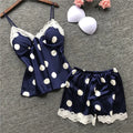 Fashion Summer Women Milk Silk Ladies Spandex Pajamas 2022 Satin Pajama Sets Two Piece Letter Graphic Homewear