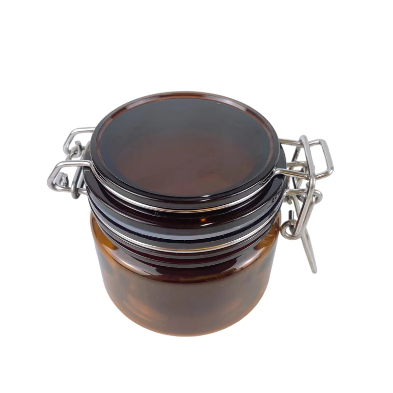 Vacuum Plastic Storage Jar With Plastic Cover Jars Seal Lids / Heat-resistant Plastic Jar with Clip Top Lids