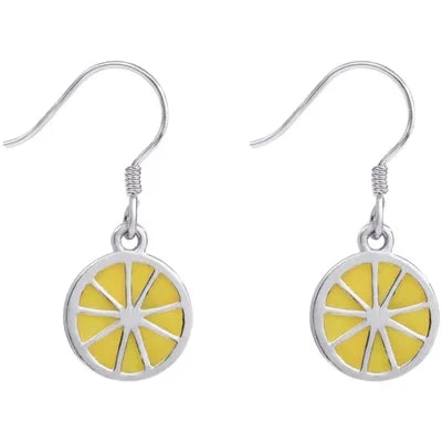 Factory Wholesale Silver Dangle Earrings For Women lemon Earings Personality jewelry Korean Earrings