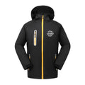 Custom Outdoor Waterproof Fleece Jacket Clothing Utility Hood Rain Coat Hiking Windbreaker for Men
