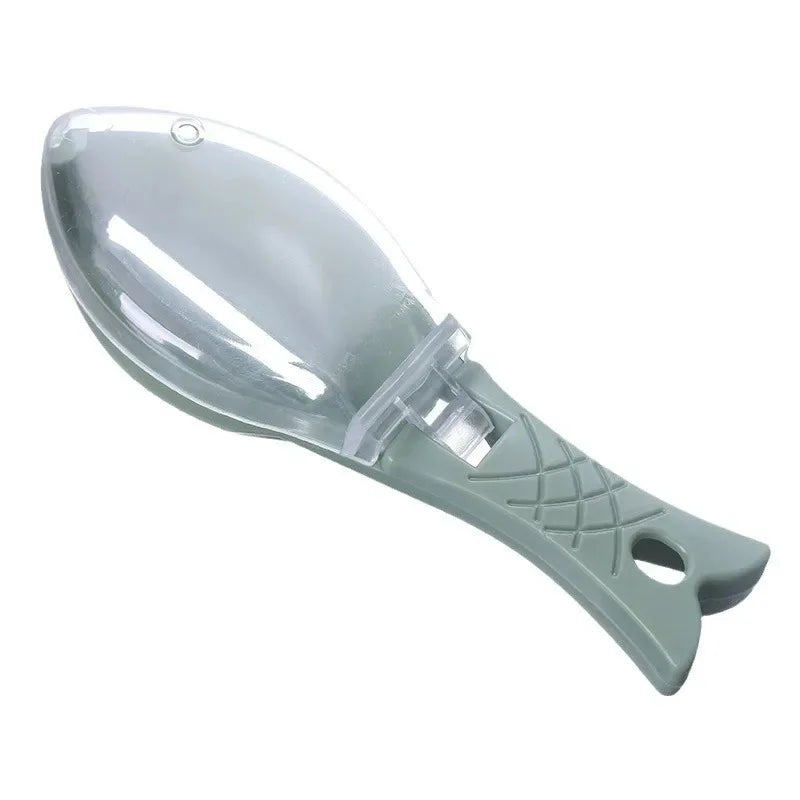 Fast Cleaning Kit No-Mess Fish Descaler Tool with Skin Brush Fish Scraper Plastic Fish Scaler Remover