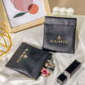 Factory Price Pu Leather Cosmetic Lipstick Pouch Portable Soft Leather  Earphone Coin Jewelry Storage Bag