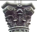 Decorative Round Roman Pillar Column Head Top Capital Design  Concrete Mold