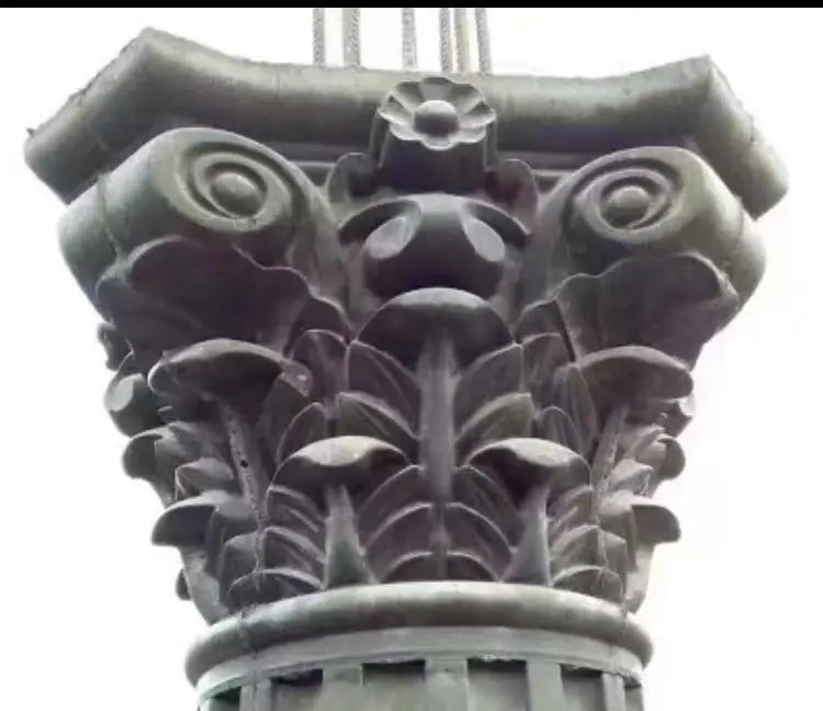 Decorative Round Roman Pillar Column Head Top Capital Design  Concrete Mold