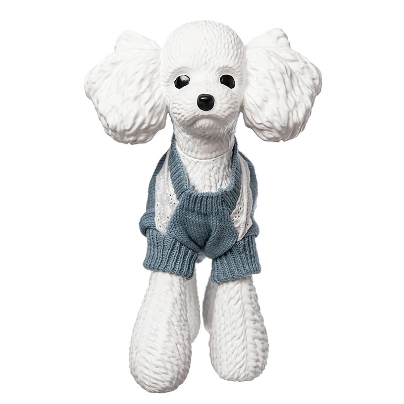 TD02-W Pet Dog Model Fiberglass Dog Mannequin for Display Dog Clothes Display