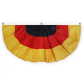 2022 New Goods 40x90cm Polyester Germany Half Fan Banner Flag