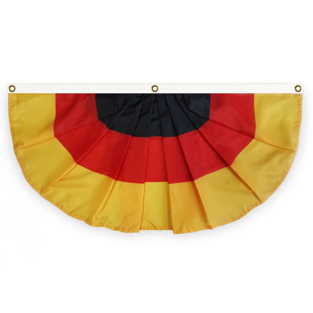 2022 New Goods 40x90cm Polyester Germany Half Fan Banner Flag