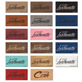 Factory Wholesale Personalized Custom Laser Blanks PU Leather Sheets Skin Friendly Safe Engraveable Products Laser Leatherette