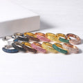 RZ0008E Abiding Fine Jewelry Simple Round Cut 1.5mm Gemstone Gold Rose Plated 925 Sterling Silver Big Hoops Earrings