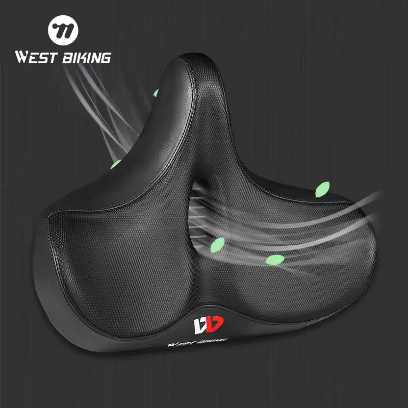 WEST BIKING New Hot Selling Bike Cycling Saddle Thicken Widen MTB Saddles Bike Soft Comfortable Cycling Seat Bicycle Saddle