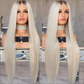 1B 613 Virgin Indian Straight Hair HD Full Lace Wig Transparent for Lace Frontal 613 Blonde Human Hair Wigs