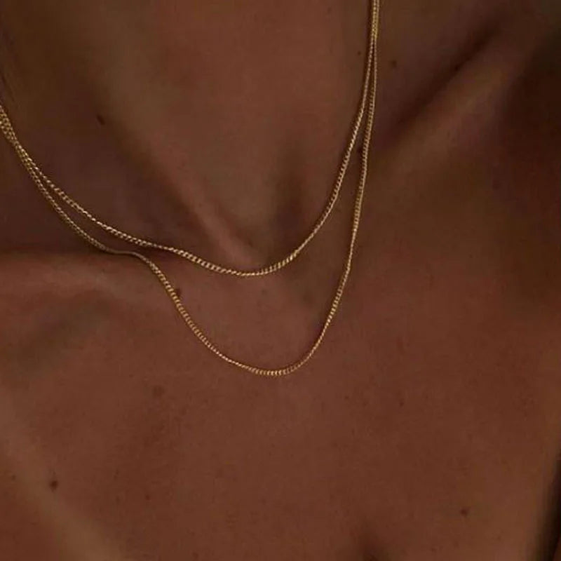 JOOLIM Ready to Shop High End Finish Stainless Steel Chain Necklace Layered Chain Necklace Gold Finish Necklace