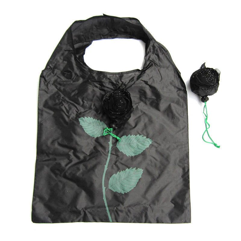 New custom Printing ECO Foldable polyester Shopping Bag Tote Pouch Reusable Handbags Large-capacity Storage Bags