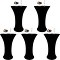 Best Price Spandex Cocktail Table Cloth 80inch Fitted Stretch Bar Round Table Cover for Party Events