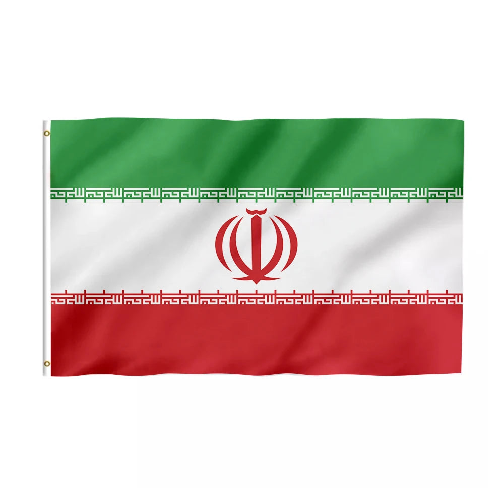Promotional Product Fast Delivery Factory Custom Polyester  Used for National Sports Competition 3x5 ft Custom Iranian Flag