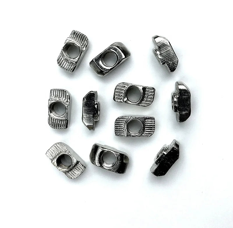 European Standard Aluminum Profile Attachment Hammer Nut SS304 T Nut Fastening Parts T-slot Nut M5 Stainless Steel