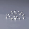 New Design S999 Silver Small Stud Earrings Fashion Delicate Personality Charm Earrings Jewelry for Women Men