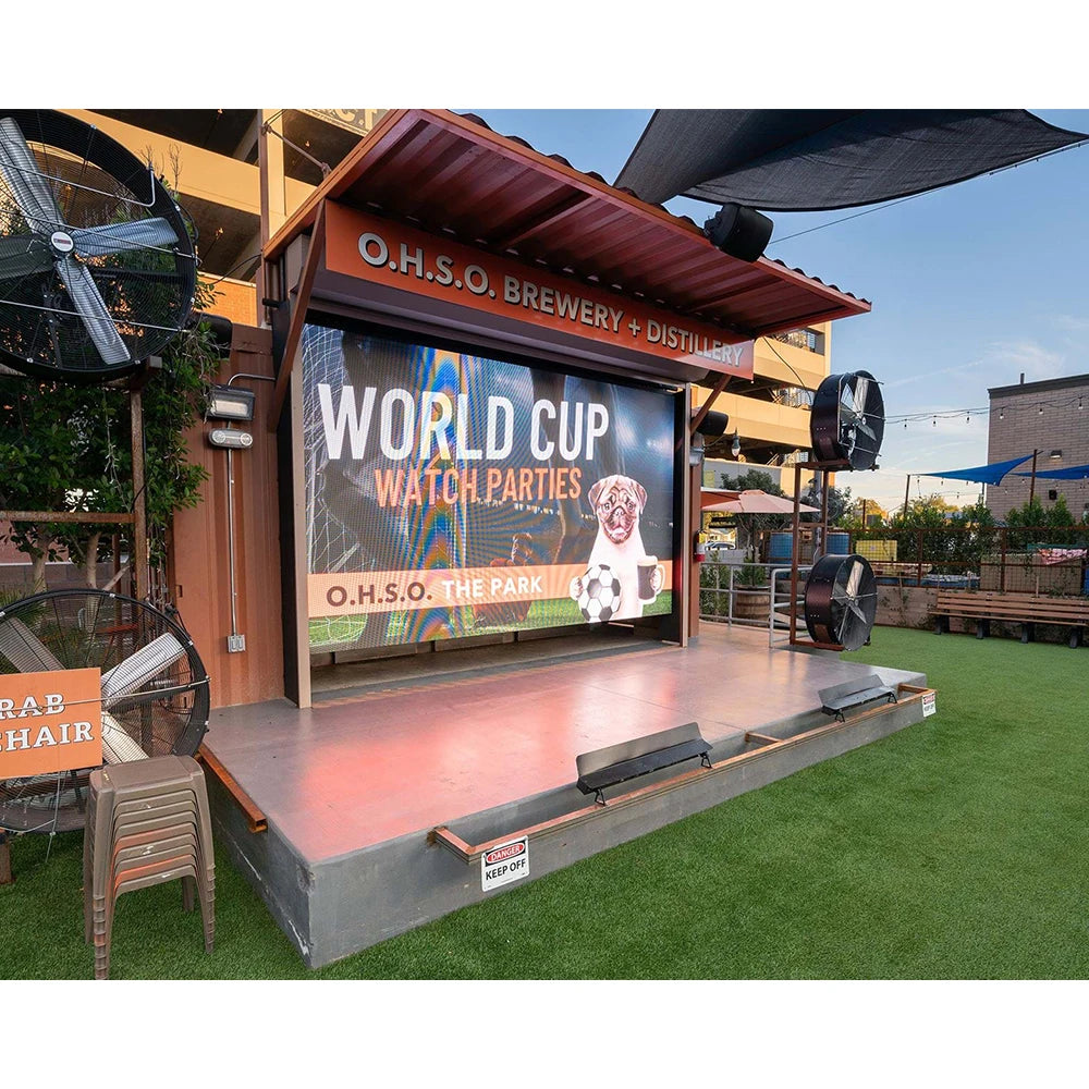 RAYBO Outdoor Waterproof IP65 LED Display Screen P3.91 High-definition LED Video Wall Suitable for Activity Centers.