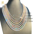 GRA VVS 2mm 3mm 4mm Moissanite S925 925 Sterling Silver Yellow Gold Plated Chain Tennis Necklace for Men Women Wholesale Custom