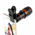 Dropshipping 12X Mobile Lens with Clip Cell Phone Telephoto Camera Lens in Stock HD Optical Monocular Phone Telescope