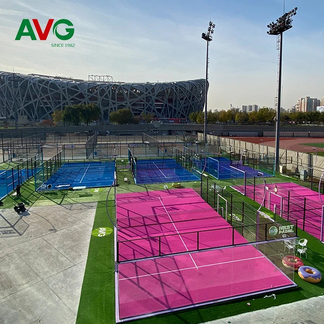 Durable Outdoor Padel Court with Anti-Slip Surface for Professional & Recreational Use