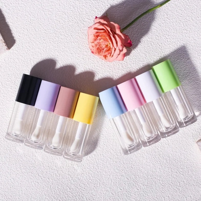 Wholesale  Empty Lip Gloss Container Packaging  6 ml Custom Lipstick Tubes with Damuzi Brush