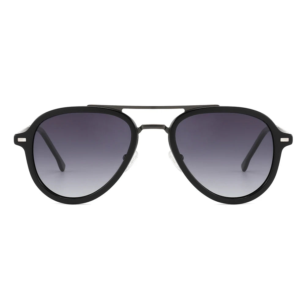 VIFF GLT9029 Men's Polarized Sunglasses Retro Style Pilot Sun Glasses