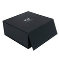 Custom Black Kraft Paper Foldable Gift Boxes with Glossy Lamination Recycled Rigid Boxes for Cosmetic & Skin Care Packaging