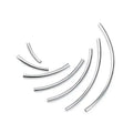 GP Hollow Tubes 925 Sterling Silver Hollow Tube DIY Jewelry Bracelet Accessories Silver 925 Tubes for Permanent Jewelry Chains