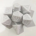 New Arrival White Plastic Acrylic Dice Classic Retro Laciness Figure 16mm & 20mm Polyhedral Resin for Games & DND Wholesale