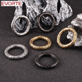 Evorte 10pcs 316 Stainless Steel Gold Vintage Wedding Ear Hangers Weights Stretched Ear Plugs Tunnels Gauges Body Piercing