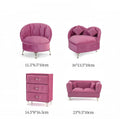 Creative Pink Velvet Sofa-Shape Luxury Jewelry Box Organizer for Studs and Necklaces