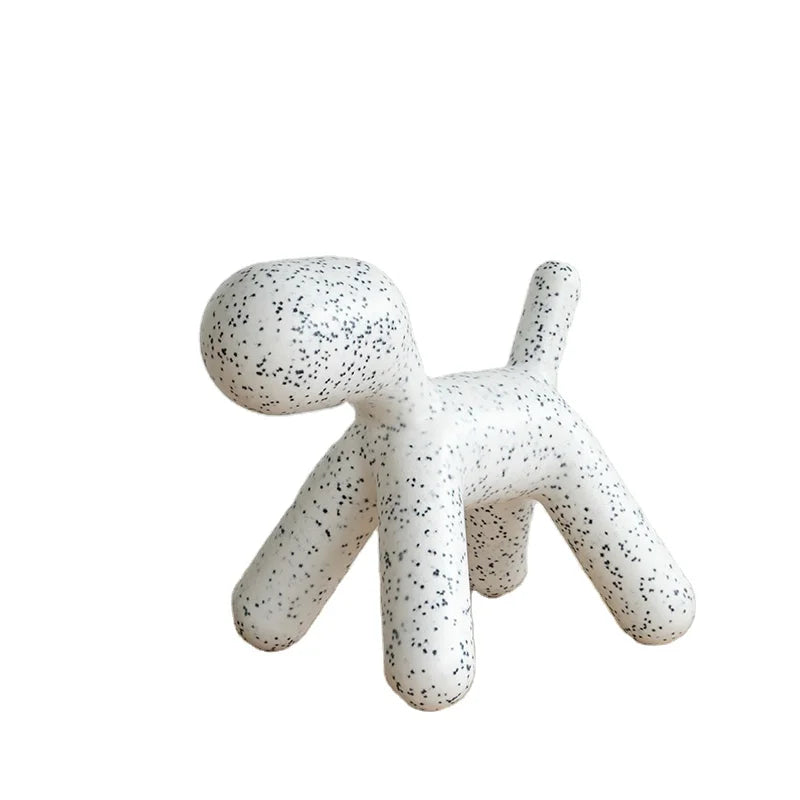 Modern Kids Chair PP Material Animal Dog Shape PE Plastic Seat Living Room Kindergarten Garden Indoor Outdoor Home Furniture Use