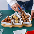 Christmas Tree Shaped Living Room Candy Snacks Nuts Snack Tray Home Kitchen Supplies Breakfast Plate Tray Tableware