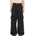 Custom Logo Street Style Men's  Waterproof Nylon Tailored Stacked Flare Multiple Functional Pocket Cargo Pants