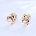 Artificial Jewellery Manufacturers in China Joyeria-por-mayor 18k Plating Cubic Zirconia Huggie Hoop Earrings