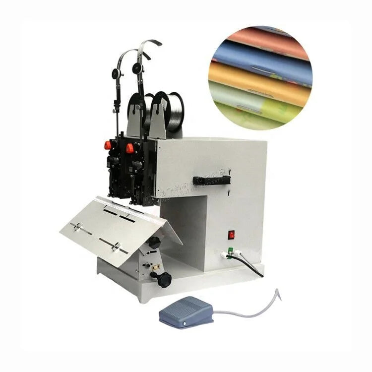 Double Head Electric Hohner Wire Booklet Saddle Binding Machine WS-602H