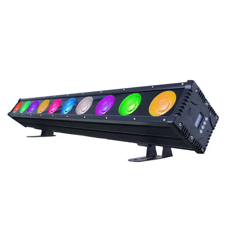 Outdoor Led Strip Wash Wall Light 10*45w Stage Mini Wash Light Dj Dmx RGB 3in1 Led Wall Washer Light Linear Smooth Dimming