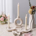 European  Ins Style Elegant Ceramic Aromatherapy Candle Holder Photo Props Home Decoration Candlestick Holder