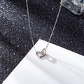Everyday Love Token Tiny I Love You Heart Necklace Sparkling CZ Diamond on Delicate Chain Perfect Promise Gift for Her