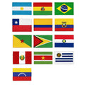 In Stock South American Country Flag Embroidered Ready to Ship Iron on South American Patches for Backpack Uniform