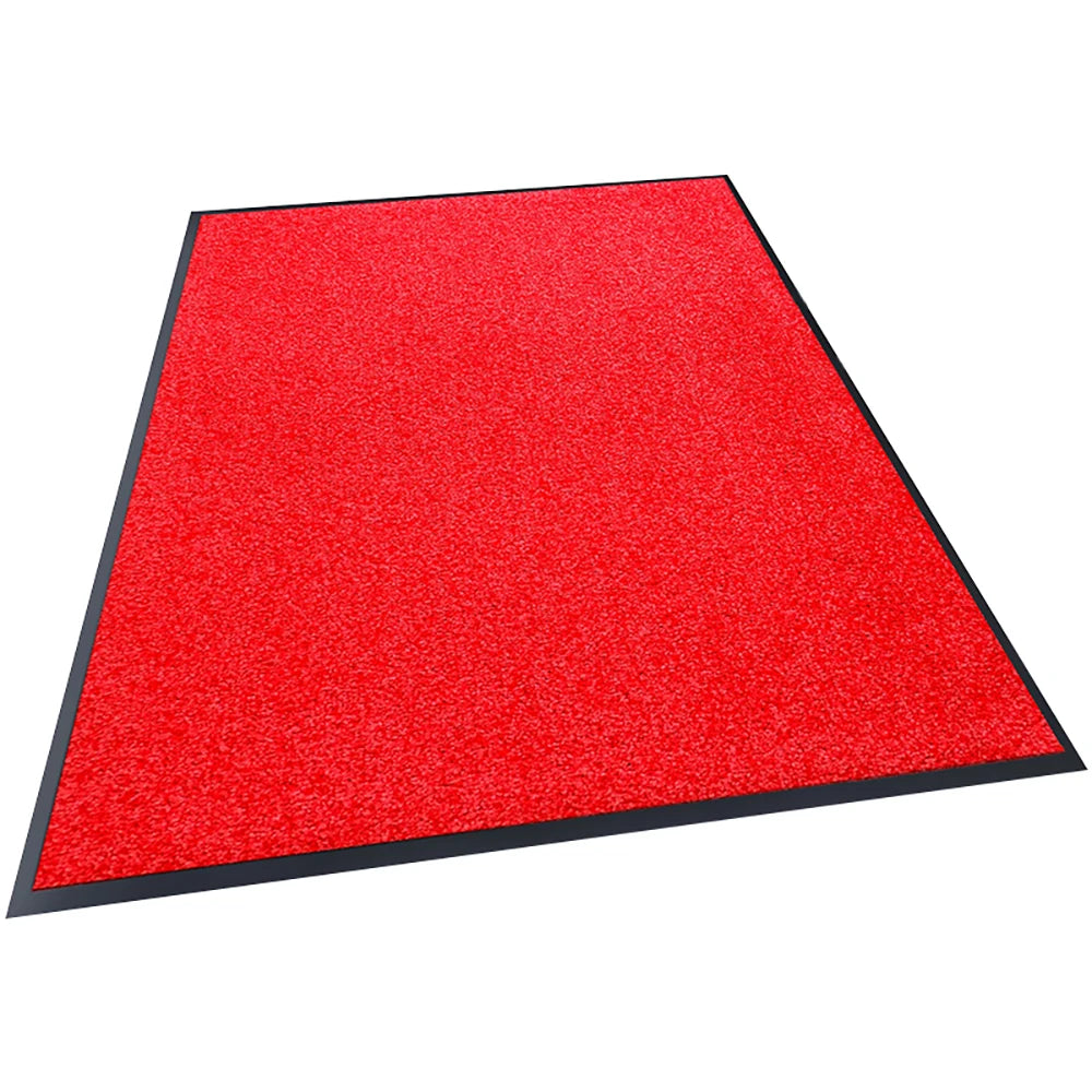 Handmade Luxury Anti-Slip Gray Nylon Carpet Doormat Customized Logo PVC Backing Washable Cushioned Welcome Printed Endura Nylon