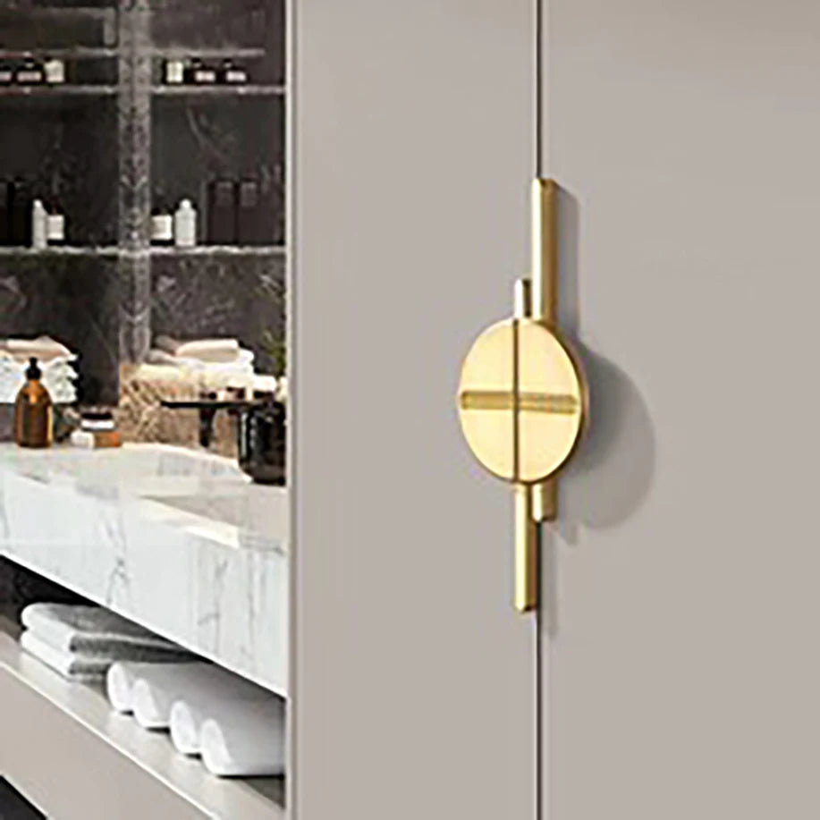JAYA  Zinc Alloy Semicircle Kitchen Cabinet Handle Modern Furniture Drawer Pull Invisible Wardrobe Furniture Door Handle