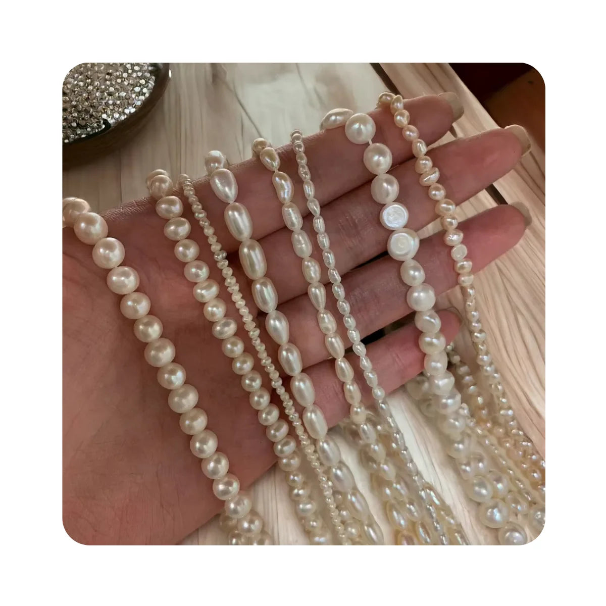 Fashion Jewelry Accessories Simple Irregular Freshwater Pearl Collar Chain Gold Non Tarnish Natural Freshwater Pearl Necklace