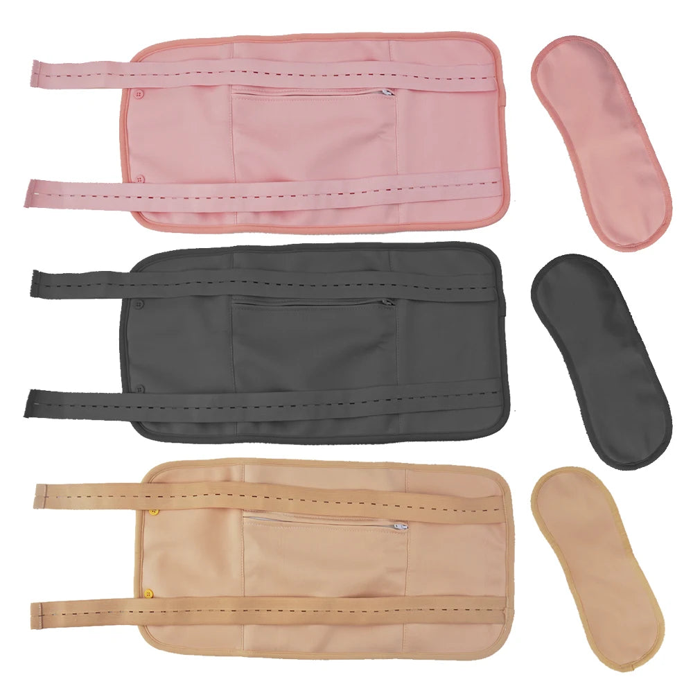 Castor Oil Pack WrapAdjustable Elastic Strap Reusable Washable Neck and Waist Castor Oil Pack Kit for Liver DetoxInsomnia